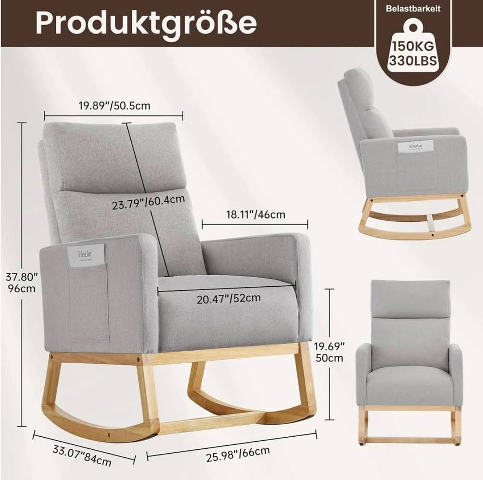 Brand New Assembled Nursery Glider Rocker Chair - photo 3
