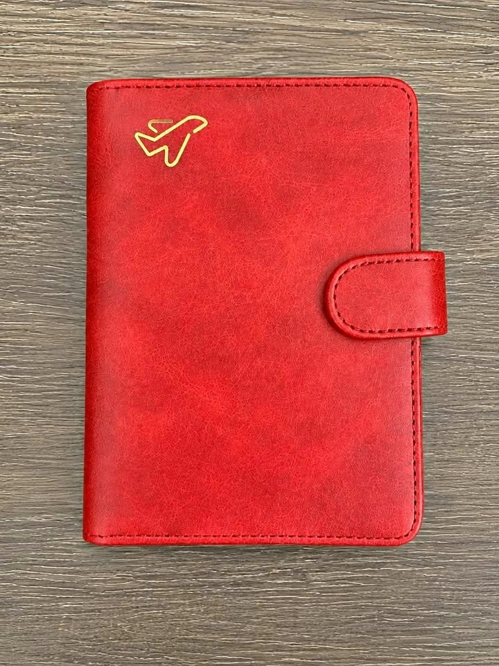Red Travel Passport Wallet / Organizer – Card & SIM Holders