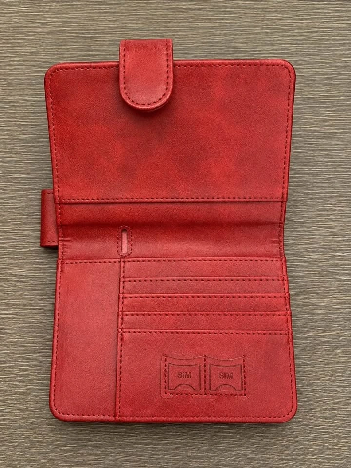 Red Travel Passport Wallet / Organizer – Card & SIM Holders - photo 3