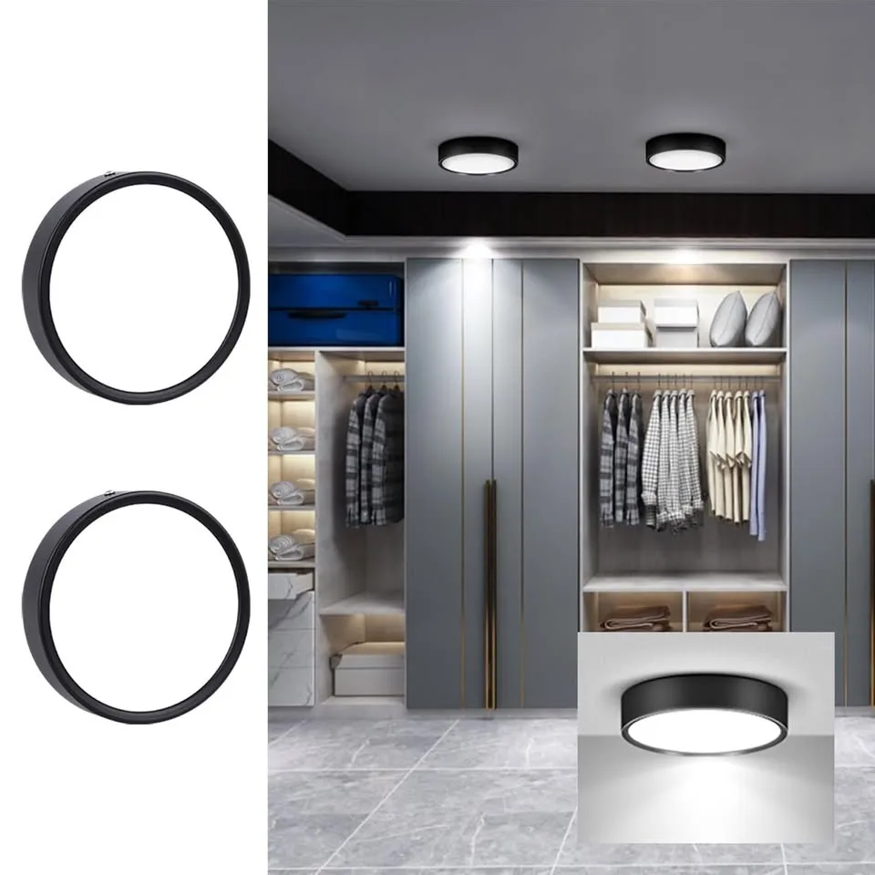 2 Pack Ultra-Thin Flush Mount Ceiling Light – 25W, 5.5 Inch image indicator(2)