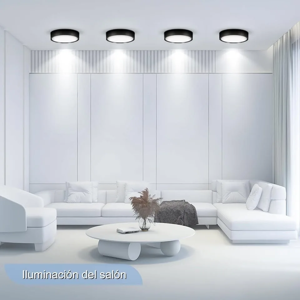 2 Pack Ultra-Thin Flush Mount Ceiling Light – 25W, 5.5 Inch image indicator(4)