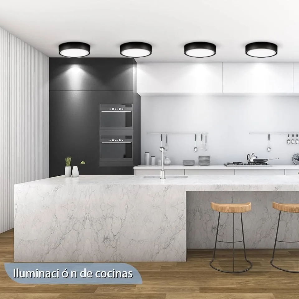 2 Pack Ultra-Thin Flush Mount Ceiling Light – 25W, 5.5 Inch image indicator(5)