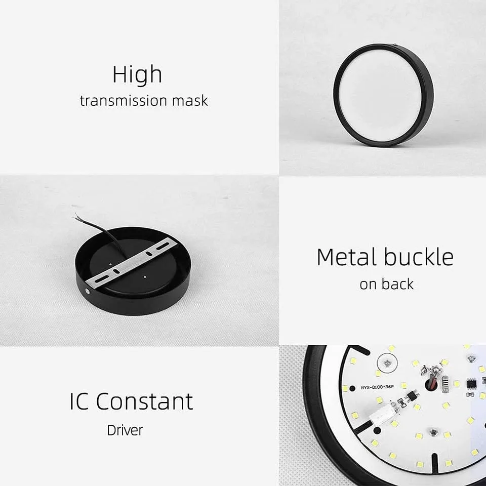 2 Pack Ultra-Thin Flush Mount Ceiling Light – 25W, 5.5 Inch image indicator(7)