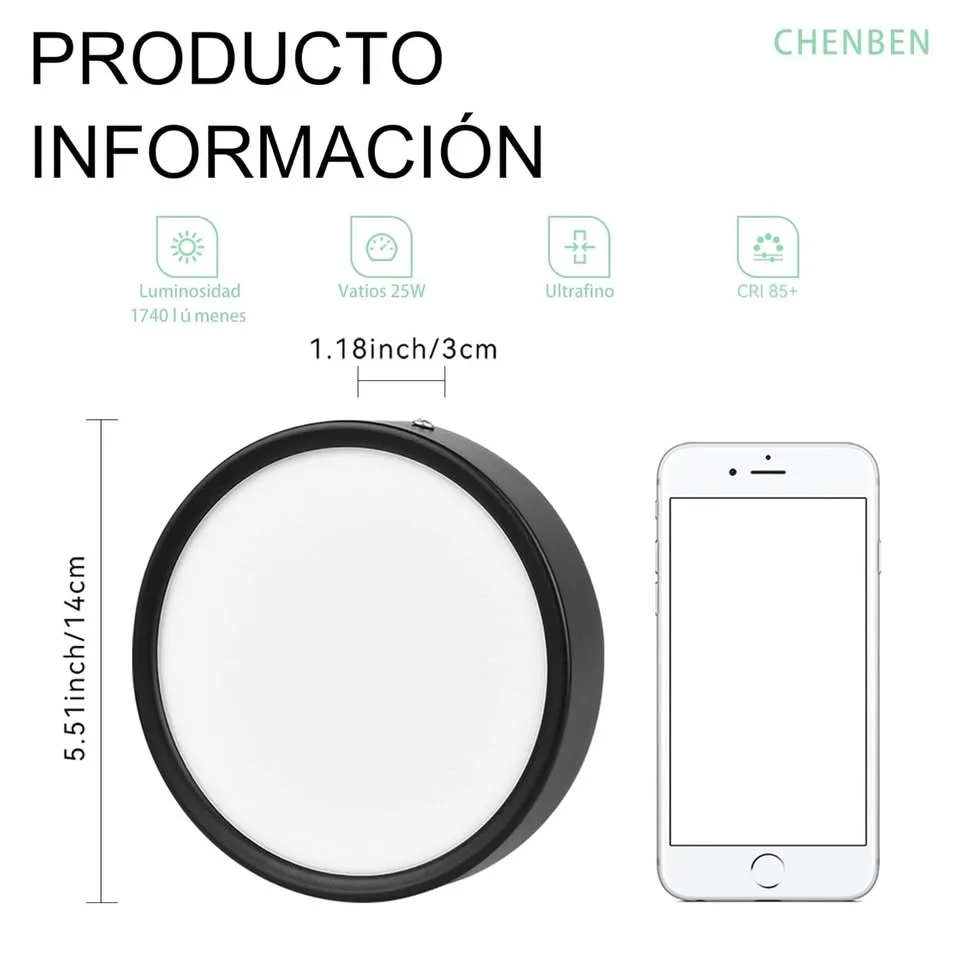 2 Pack Ultra-Thin Flush Mount Ceiling Light – 25W, 5.5 Inch image indicator(8)