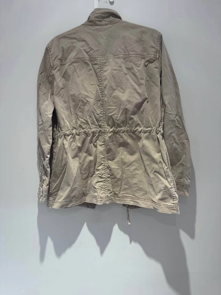 GAP Women’s Cotton Utility Jacket – Size Medium – Beige/Khaki - photo 3