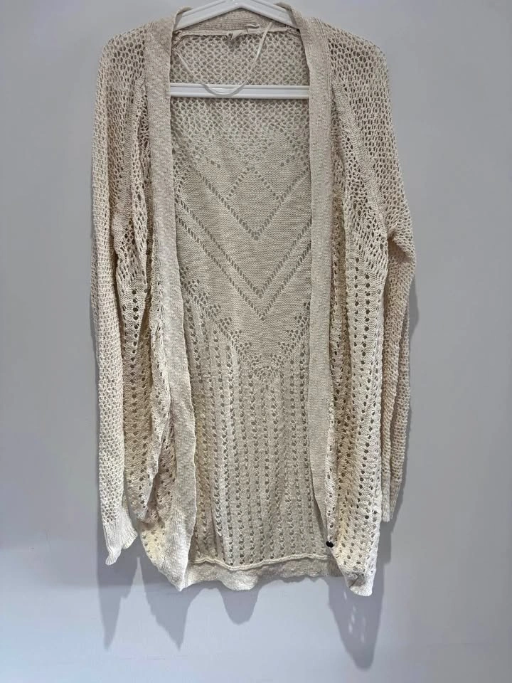Roxy Open Front Crochet Cardigan