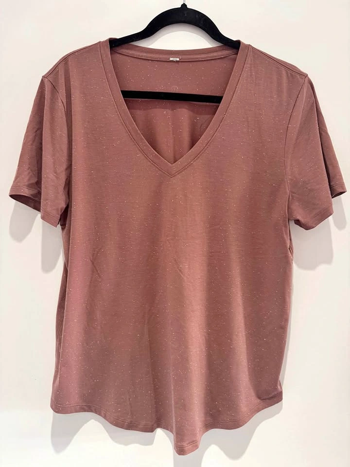 Lululemon Love Tee V-Neck Speckled Mauve