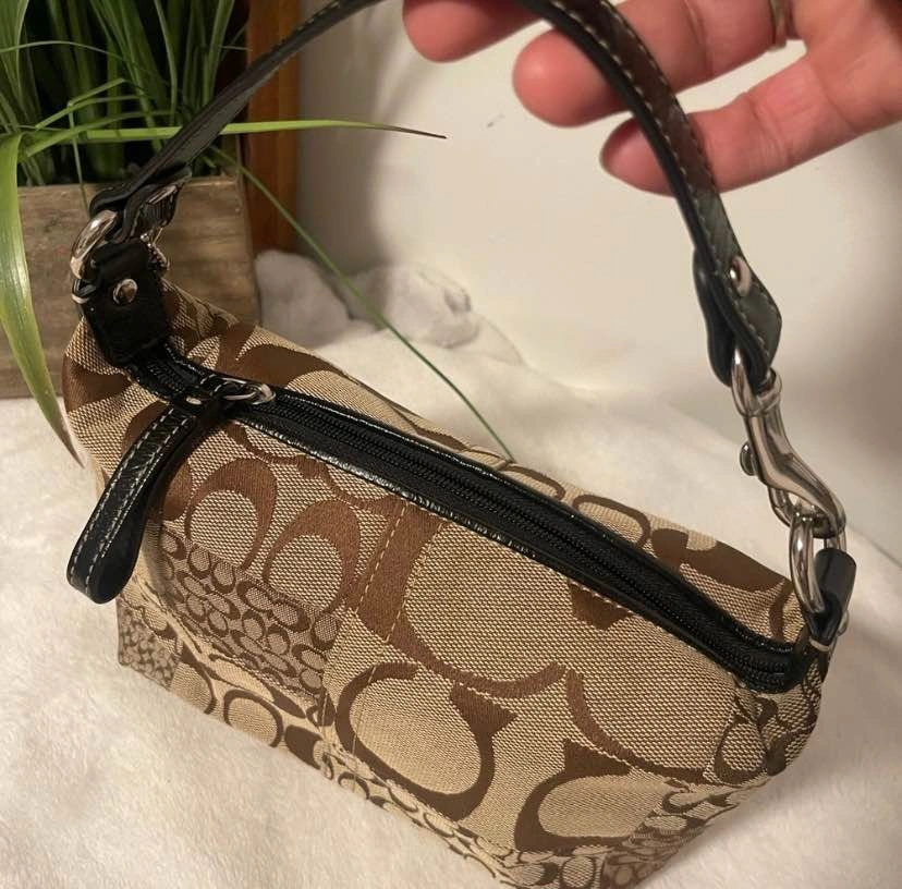 COACH Y2K Signature Patchwork Mini Demi Zip Top Handle 6352 🏈 - photo 2