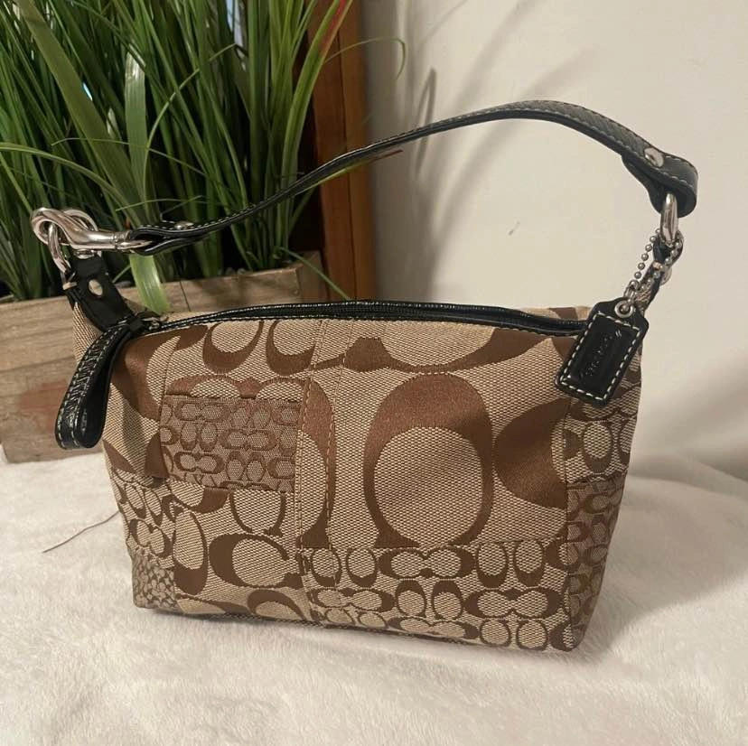 COACH Y2K Signature Patchwork Mini Demi Zip Top Handle 6352 🏈 - photo 3