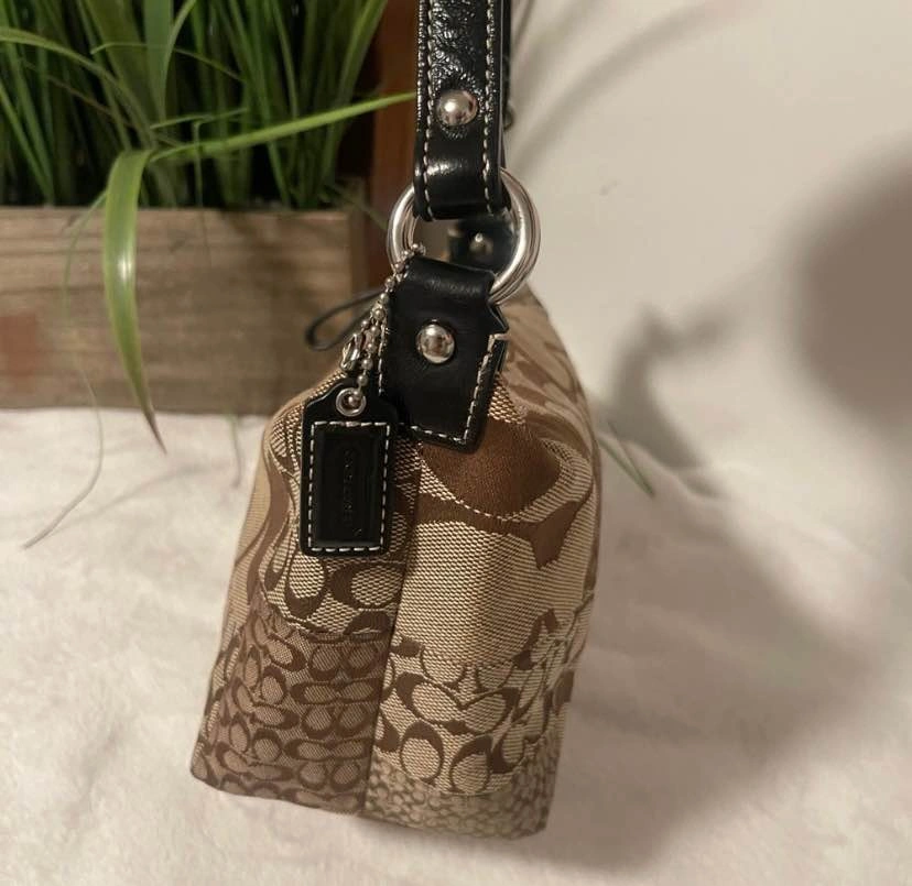 COACH Y2K Signature Patchwork Mini Demi Zip Top Handle 6352 🏈 - photo 4