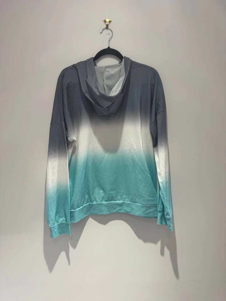 Ombre Quarter-Zip Hoodie Size XL - photo 3