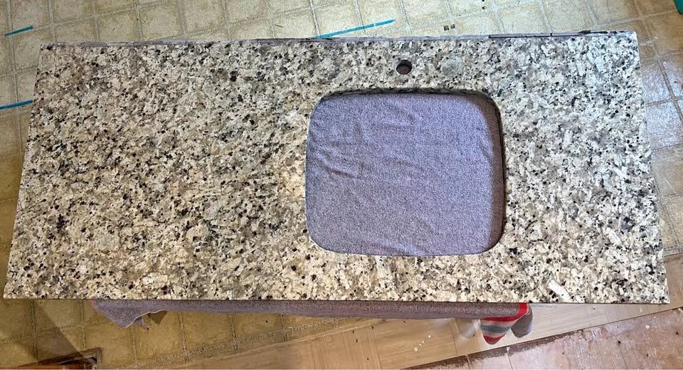 59” x 26” Granite Countertop w/ sink cutout