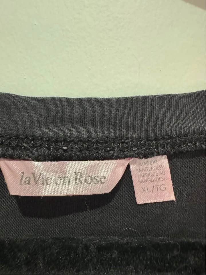 la Vie en Rose XL Long Sleeve Graphic Pajama Top - photo 3