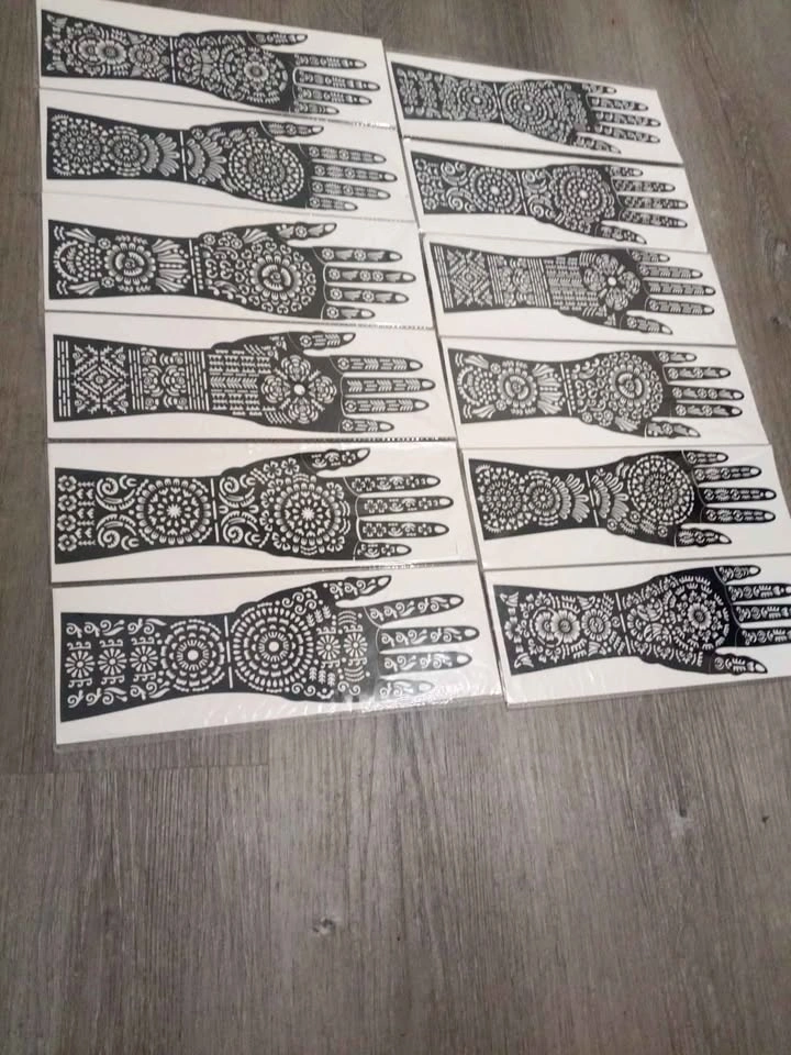 Henna stencils full length - photo 3