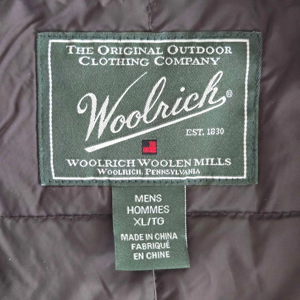 Woolrich Bear Claw Vest Mens Size XL Gray Full Zip Lined 🏈 - photo 2