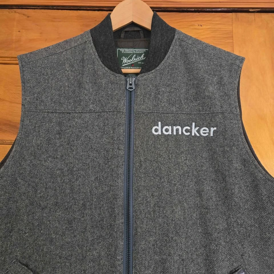 Woolrich Bear Claw Vest Mens Size XL Gray Full Zip Lined 🏈 - photo 3