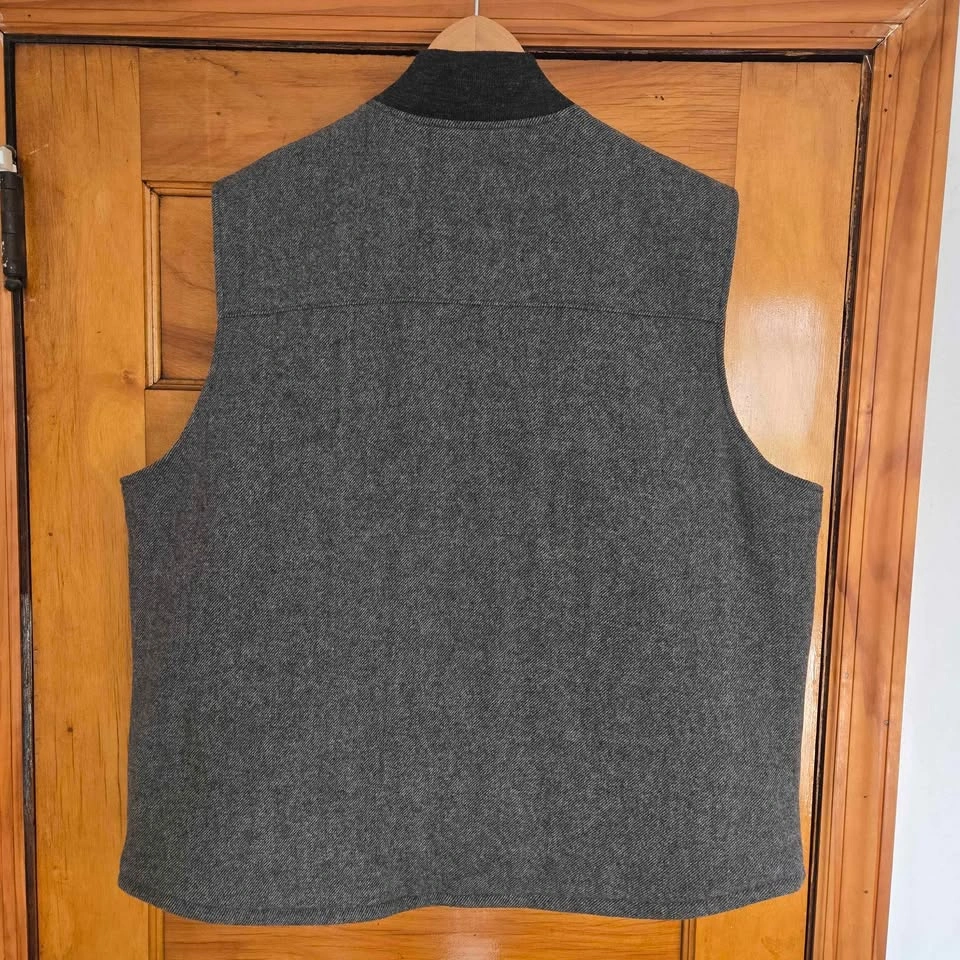 Woolrich Bear Claw Vest Mens Size XL Gray Full Zip Lined 🏈 - photo 5
