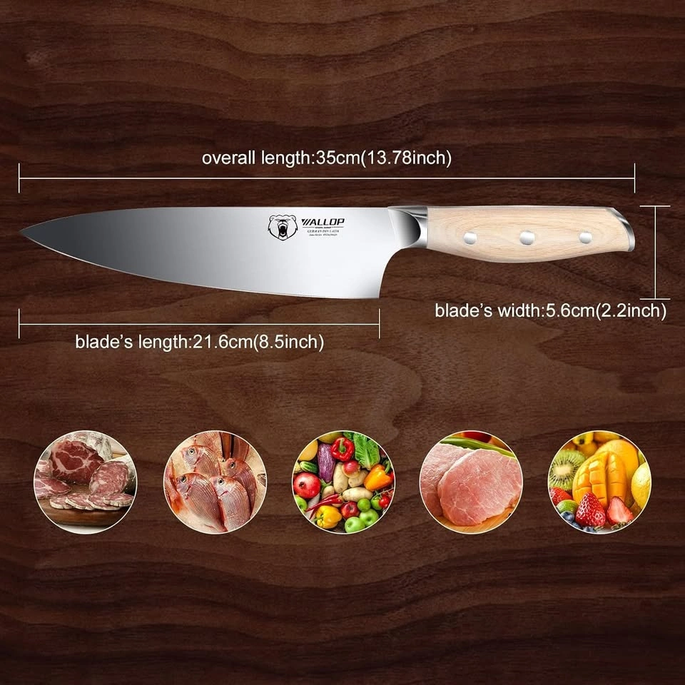BRAND NEW WALLOP Chef Knife, German Stainless Steel - photo 2