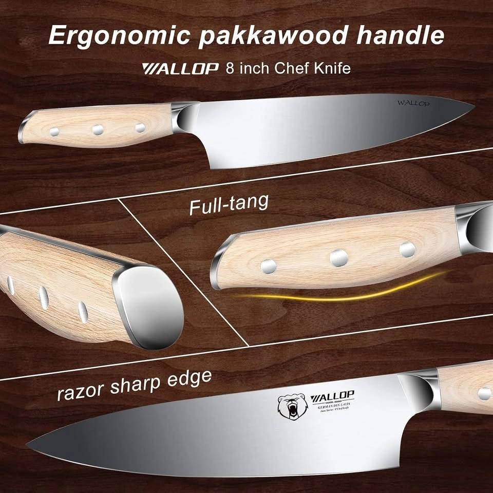 BRAND NEW WALLOP Chef Knife, German Stainless Steel - photo 3