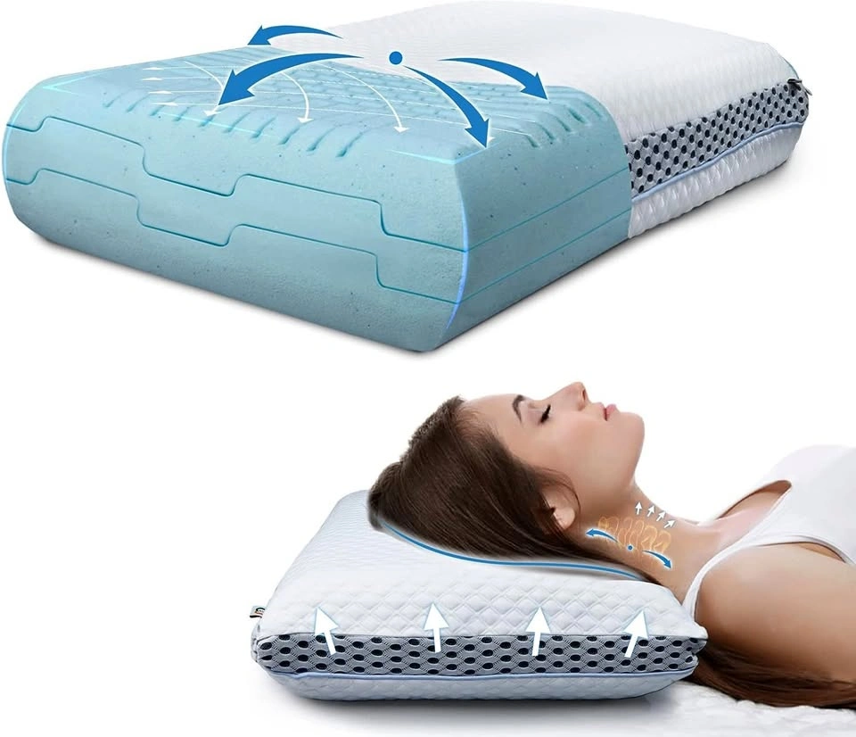 NEW Mastery Mart Memory Foam Pillow, Queen Size