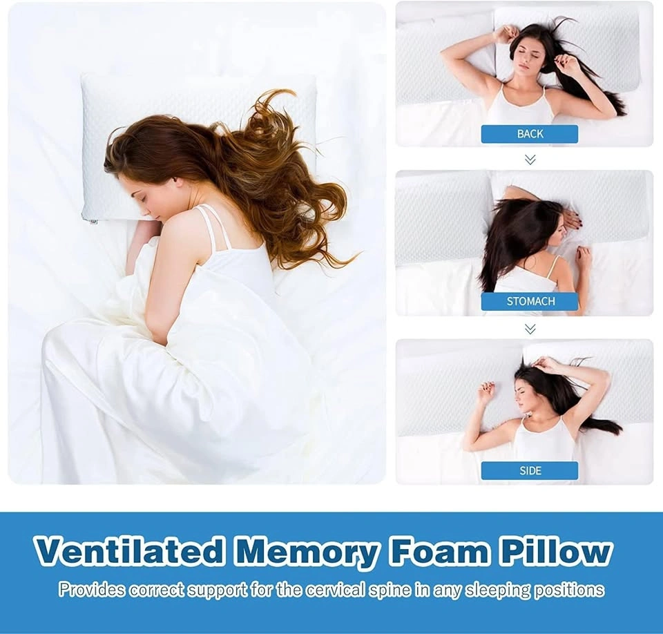 NEW Mastery Mart Memory Foam Pillow, Queen Size - photo 3