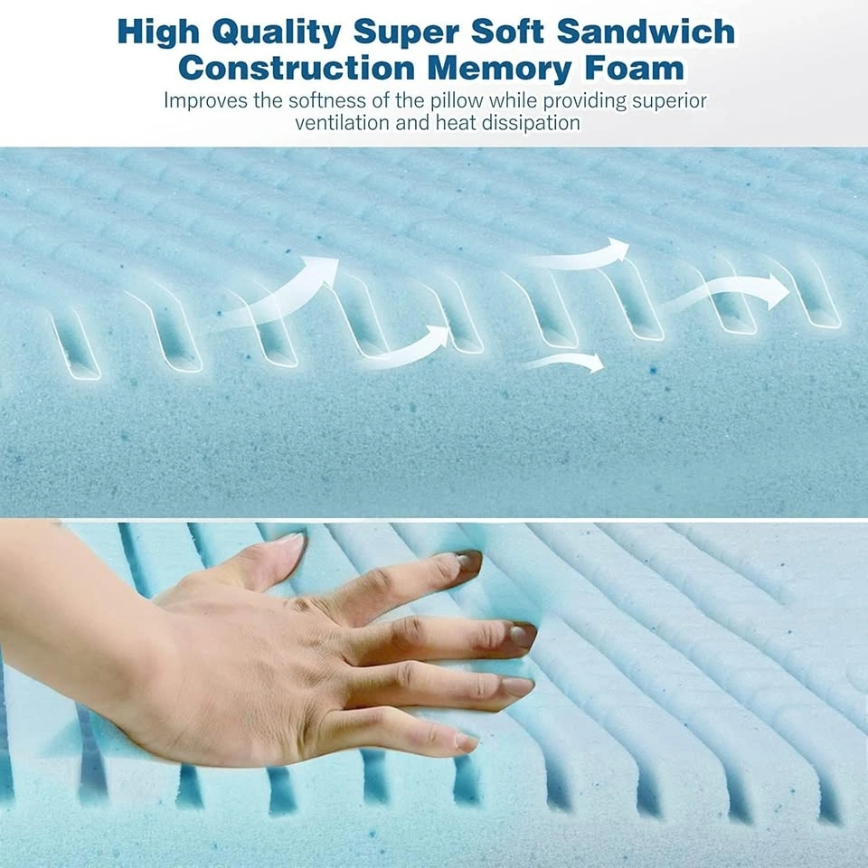 NEW Mastery Mart Memory Foam Pillow, Queen Size - photo 5
