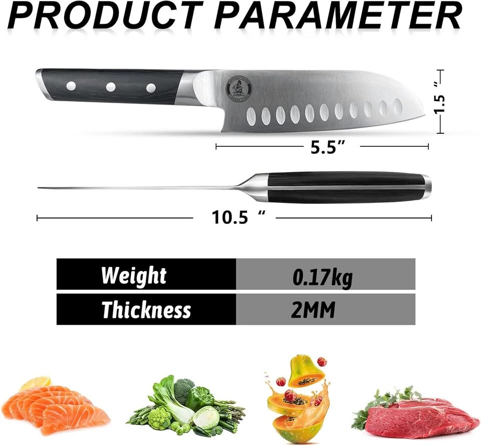 BRAND NEW Kitory Santoku Knife - 5.5 inch - photo 2