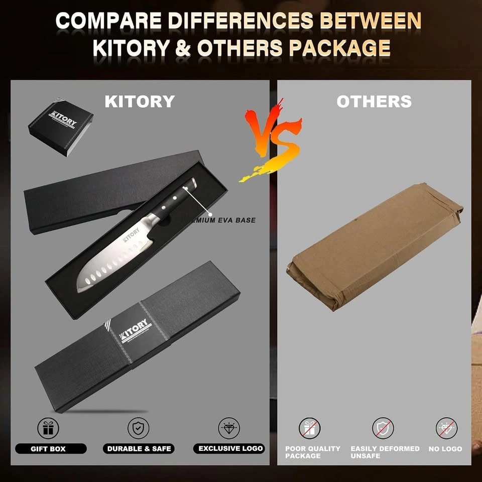 BRAND NEW Kitory Santoku Knife - 5.5 inch - photo 5