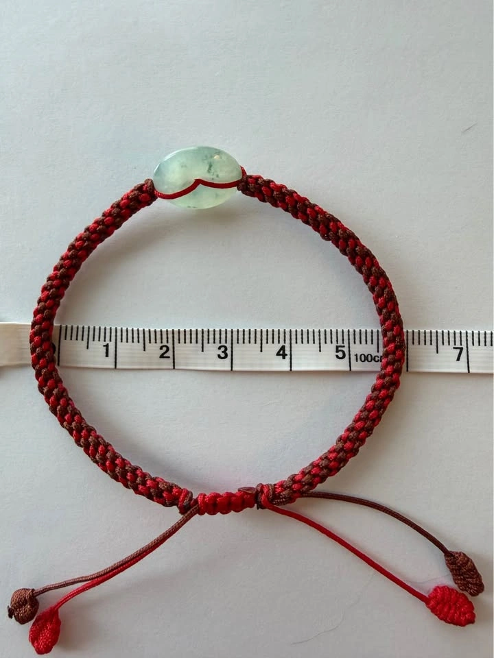 Handcrafted Grade A Jadeite Bracelet – Chestnut & Red-Brown - photo 4