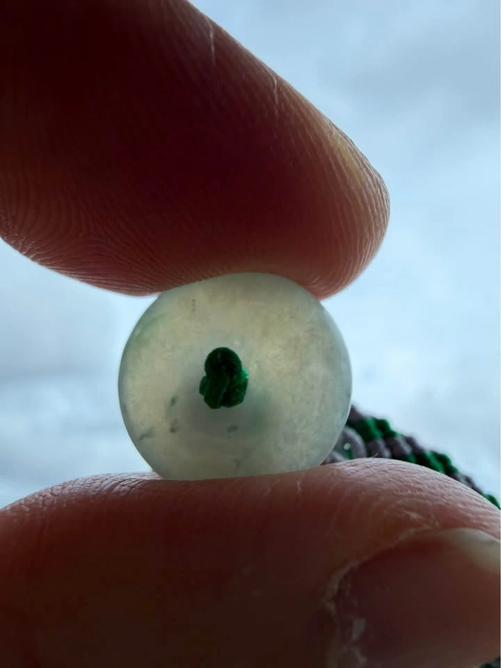 Handcrafted Grade A Jadeite Bracelet – Forest Green & Silver - photo 3