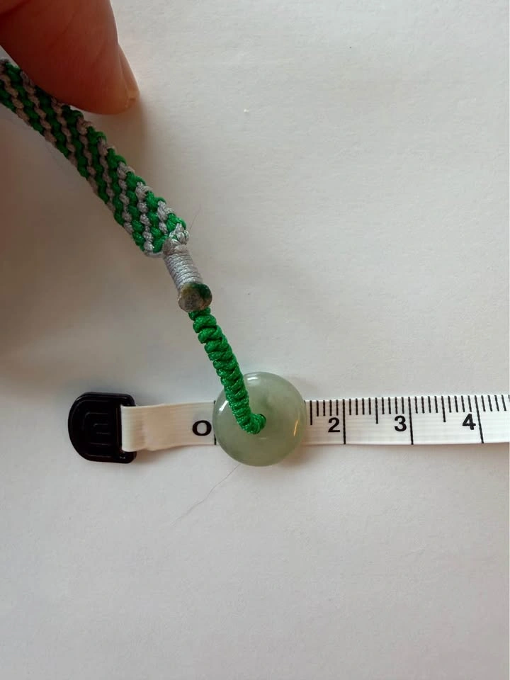 Handcrafted Grade A Jadeite Bracelet – Forest Green & Silver - photo 4