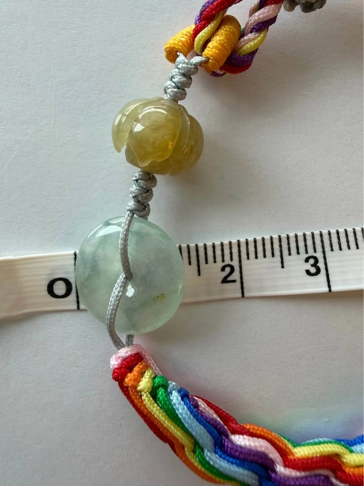 Handcrafted Grade A Jadeite Bracelet – Rainbow Pride Edition - photo 4