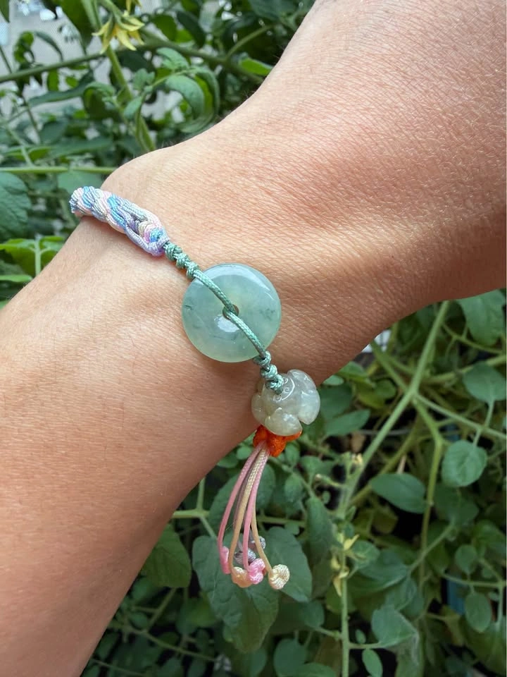 Handcrafted Grade A Jadeite Bracelet – Pastel Palette Edition - photo 2