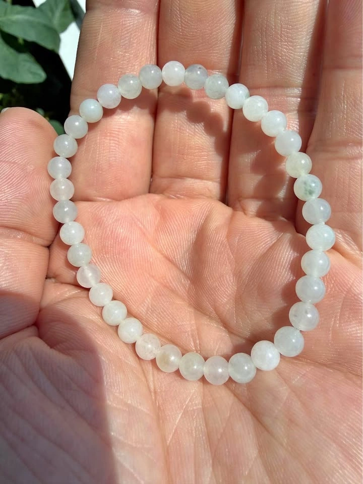 Type A Jadeite Jade Beaded Bracelet - 4.5mm
