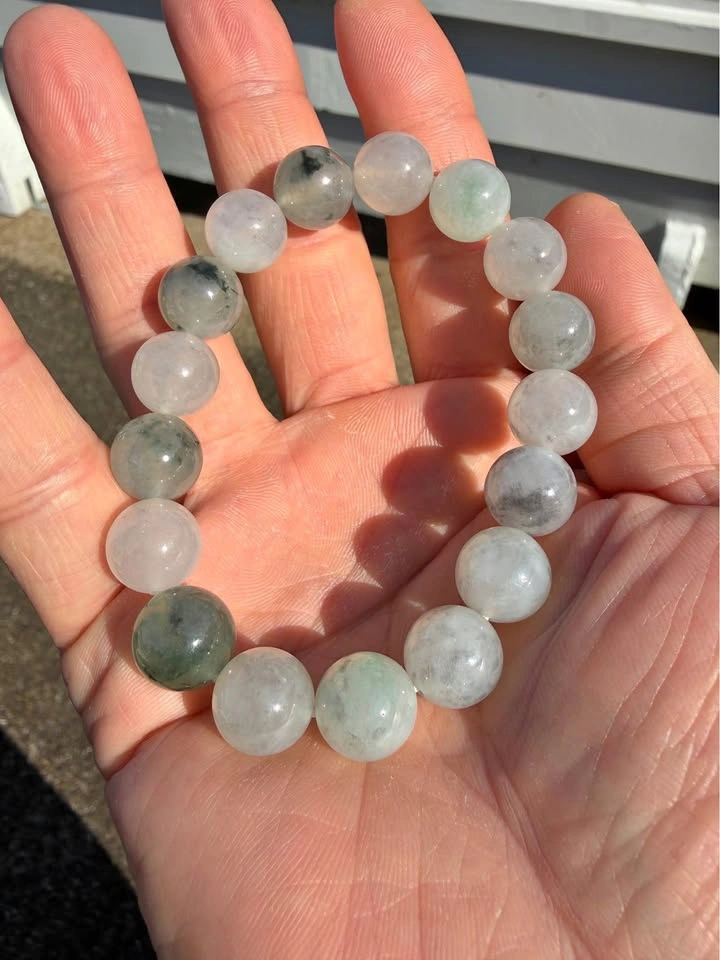 Type A Icy Wuji Jadeite Bracelet