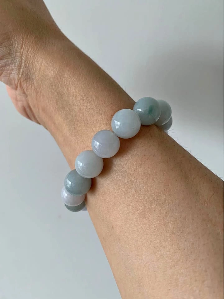 13.3mm Nuobing Burmese Jade Bracelet