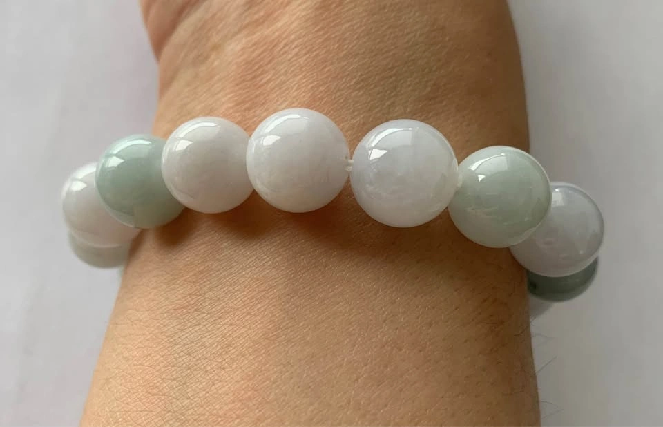 13.3mm Nuobing Burmese Jade Bracelet - photo 3