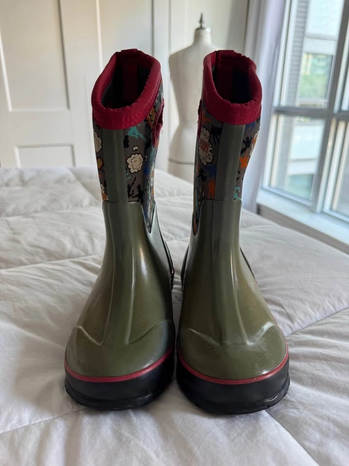 Kids Size 1 BOGS Winter Boots Rated for -30 Weather Green - photo 4