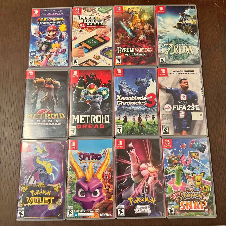 12 x Nintendo Switch EMPTY Game Cases 🏈