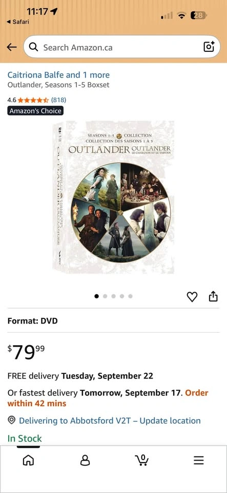 SEALED Outlander Seasons 1-5 Collection DVD Box Set 🏈 - photo 5
