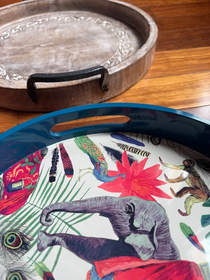 Round Decorative Trays made in India - photo 2