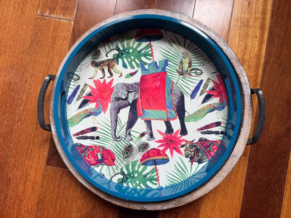 Round Decorative Trays made in India - photo 3