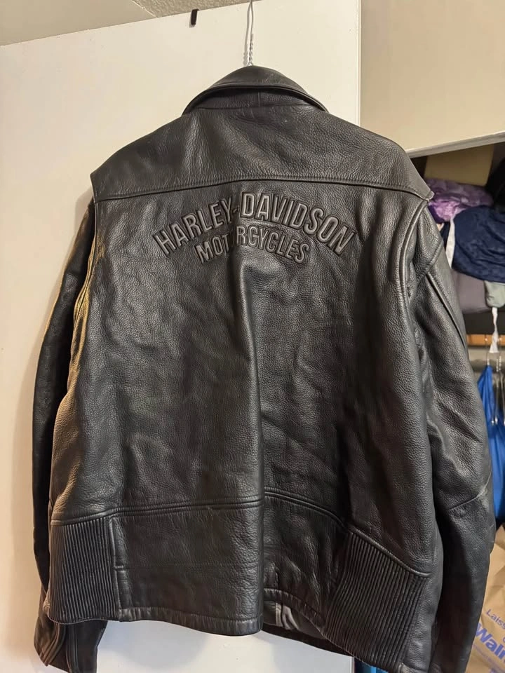 Original Harley Davidson Leather Riding Jacket - XL - photo 3