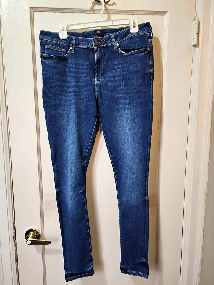 NEW Mens blue River Island skins jeans 32/32