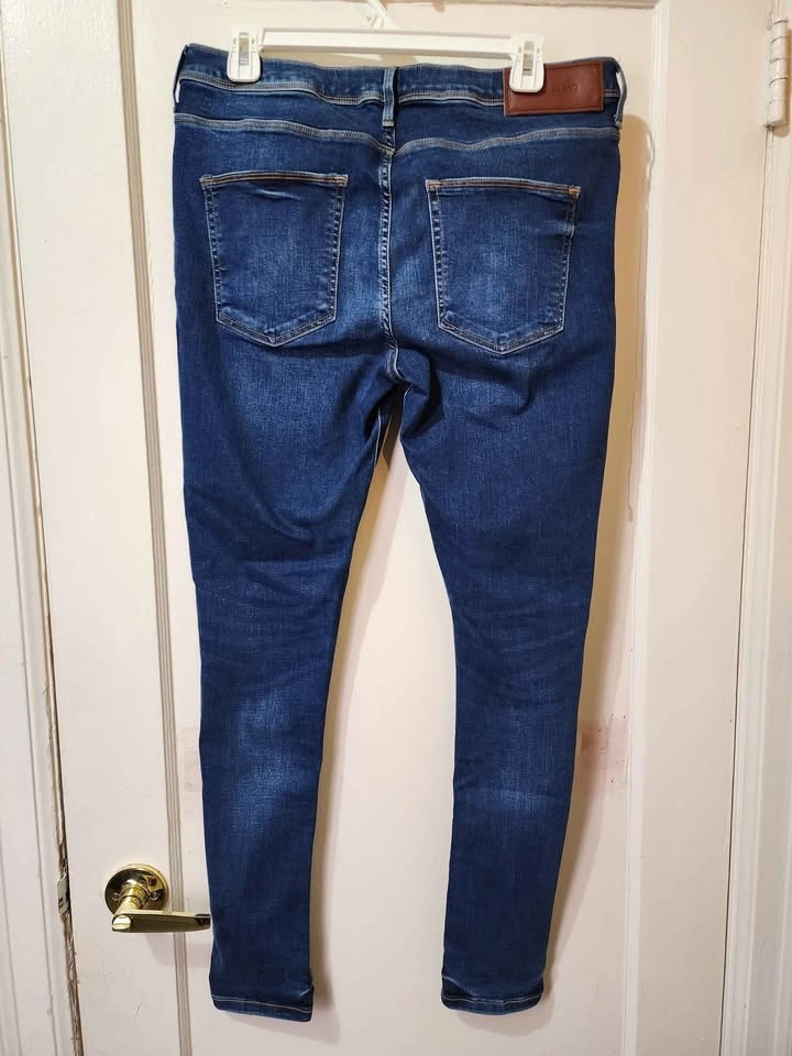 NEW Mens blue River Island skins jeans 32/32 - photo 4