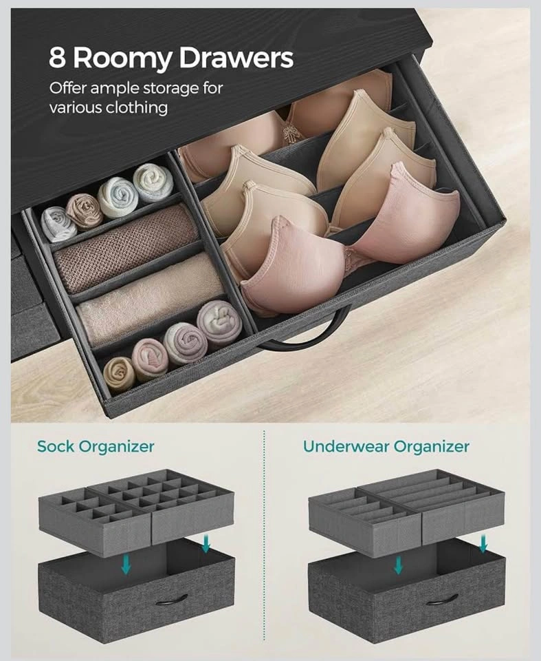 Brand New SONGMICS Large 8-Drawer Dresser - photo 2