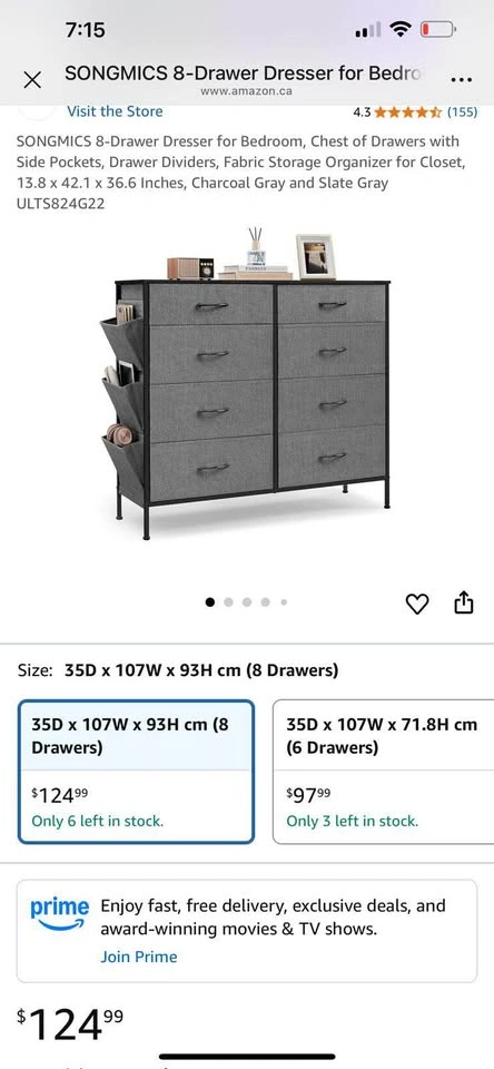 Brand New SONGMICS Large 8-Drawer Dresser - photo 5