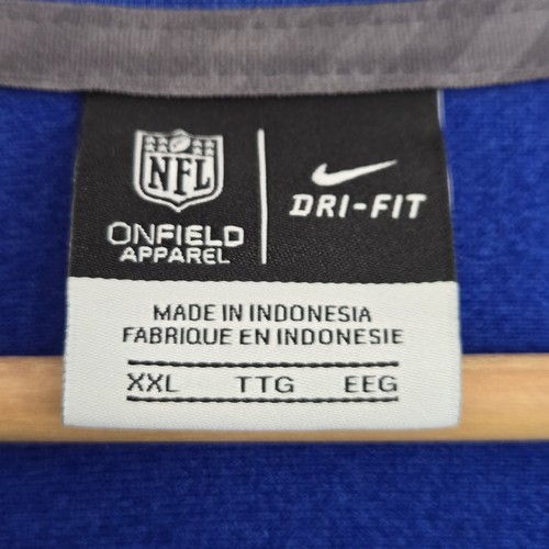 New York Giants Nike Jacket Mens Sz XXL Blue 1/4 Zip Onfield 🏈 - photo 2