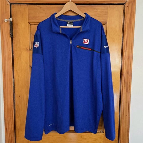 New York Giants Nike Jacket Mens Sz XXL Blue 1/4 Zip Onfield 🏈 - photo 4