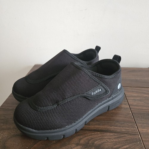 Fitville Diabetic Shoes Womens Size 8W Black Mesh Slip On 🏈 - photo 4